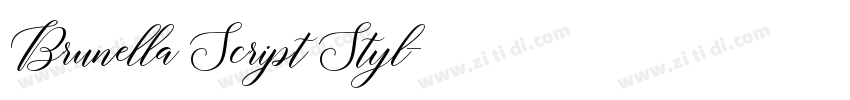 Brunella Script Styl字体转换